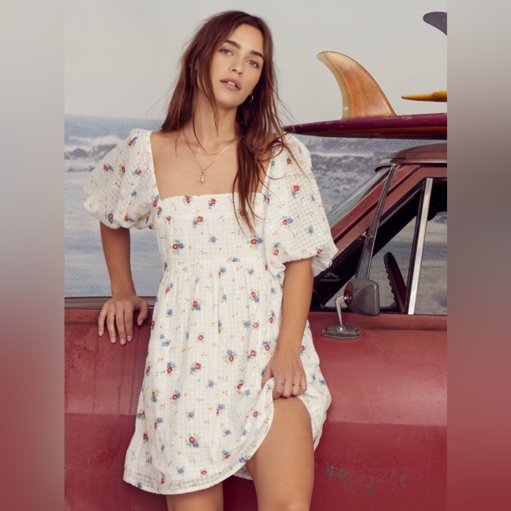 Billabong x Wrangler Babydoll Forget Me Not Mini Dress ~ Junior’s Size M